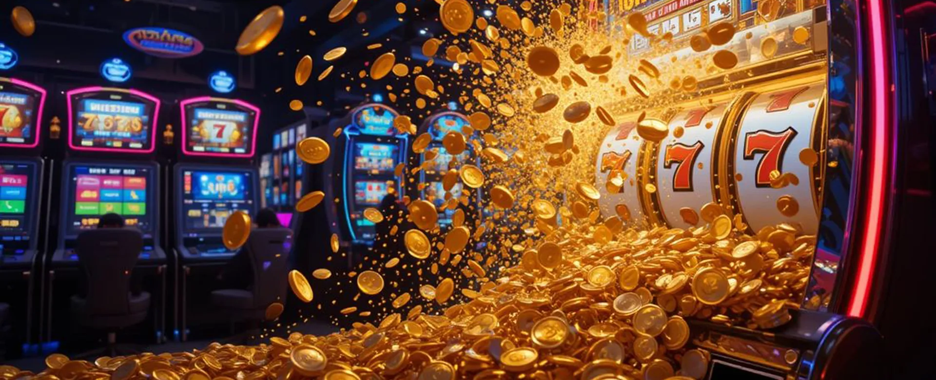 Exciting 8k8 Slot Machine Background